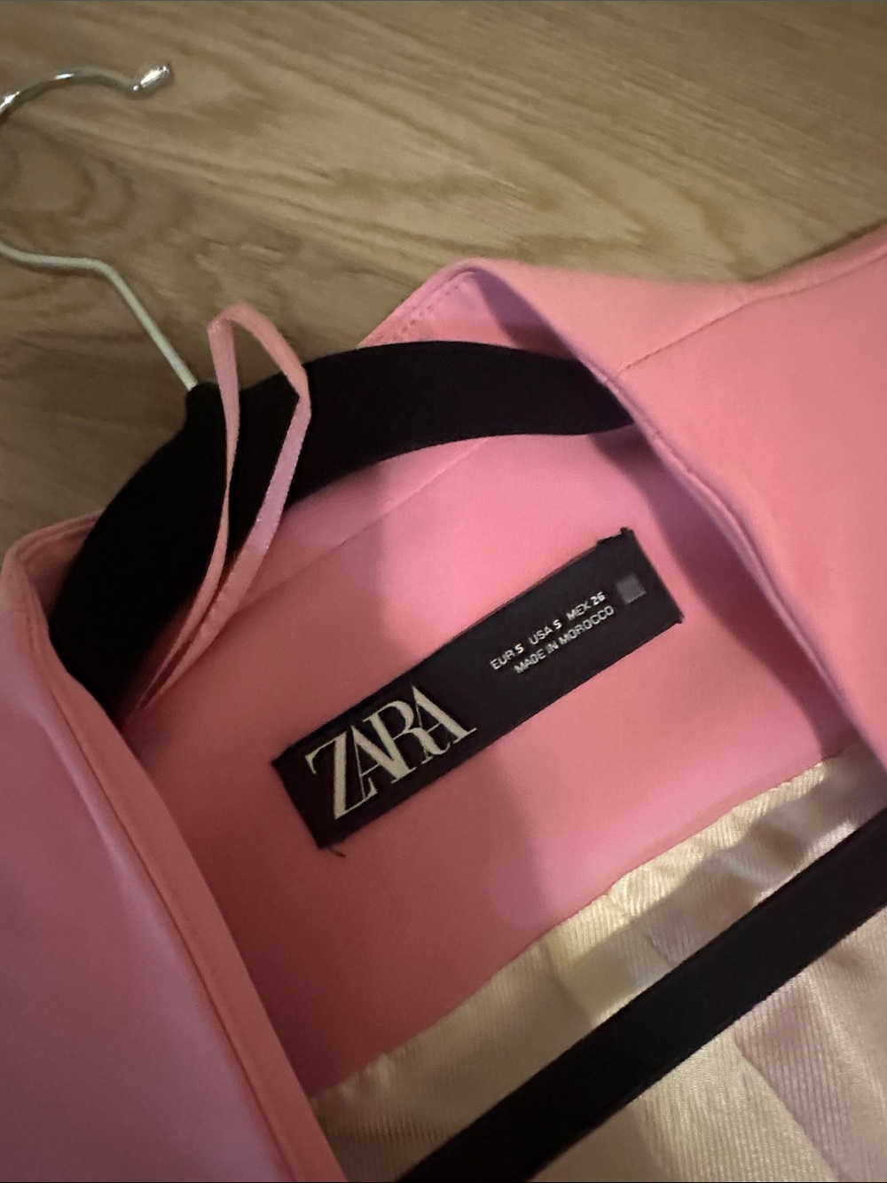 Pink Zara Belted Women's Jumpsuit and Blazer Set - Picture 3 of 3